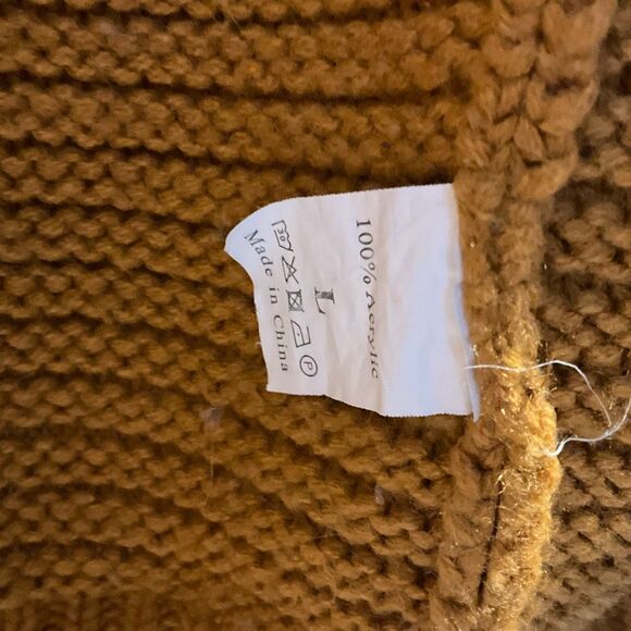 Y2k Vintage Open Oversize Cardigan Art teacher light academia grunge L - Picture 10 of 10